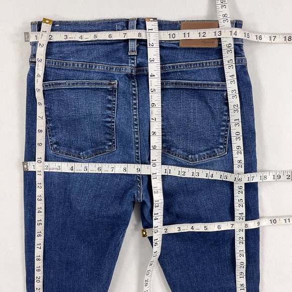 Madewell High Rise Skinny Exposed Button Fly Stretch Jean Hayes Wash J9491 - Picture 11 of 16